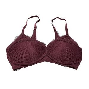 aerie lace bralette burgundy Size 34DD